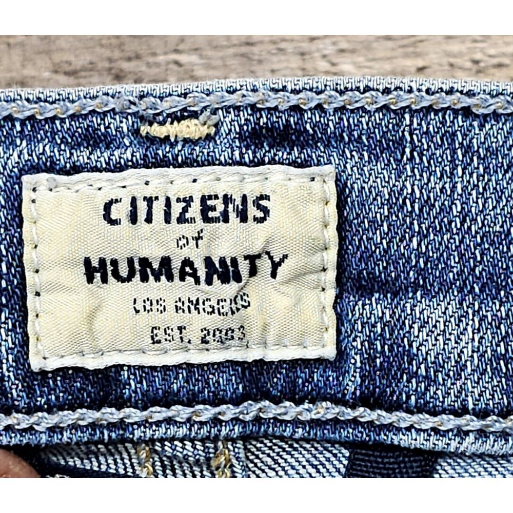 Citizens of Humanity Rocket High Rise‎ Skinny Jeans Distressed Women's Size 28 - Picture 6 of 15
